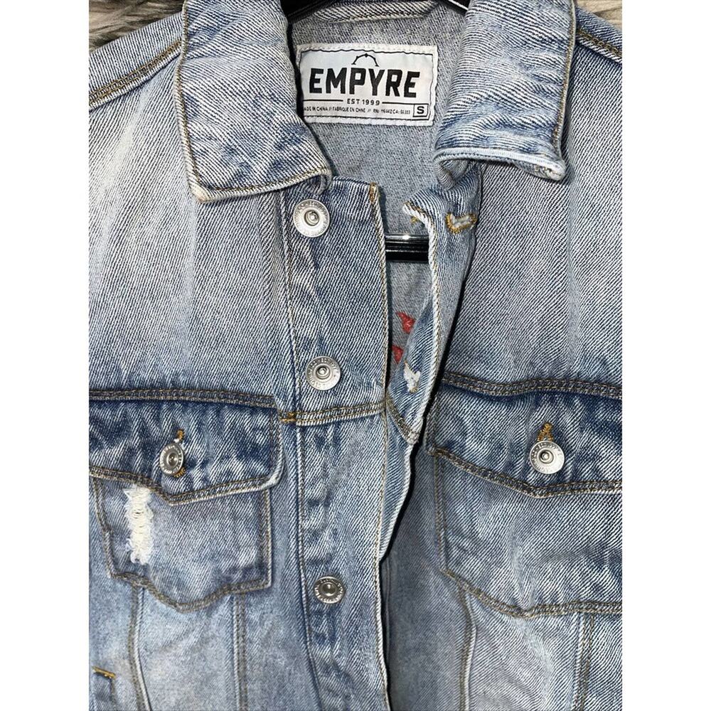 Empyre Scorpio Denim Embroidered Jacket Women's Size S - Picture 3 of 5